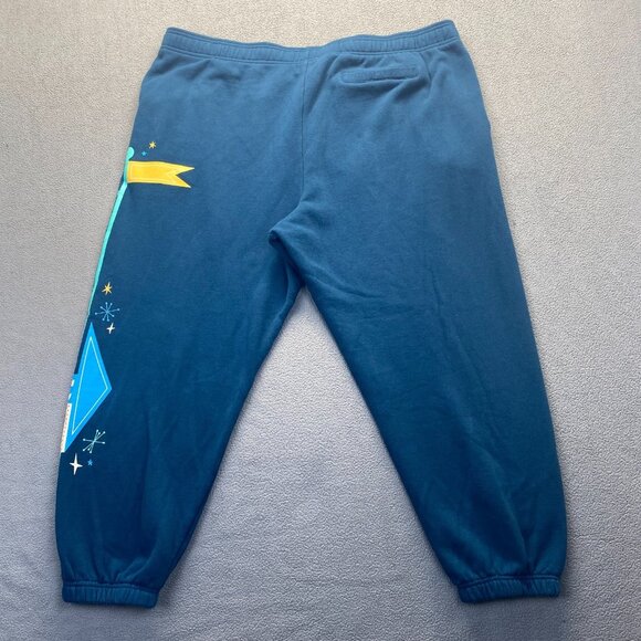 Walt Disney World Jogger Size XXL Green Tapered Sweatpants Mickey Pluto Donald - Picture 2 of 11